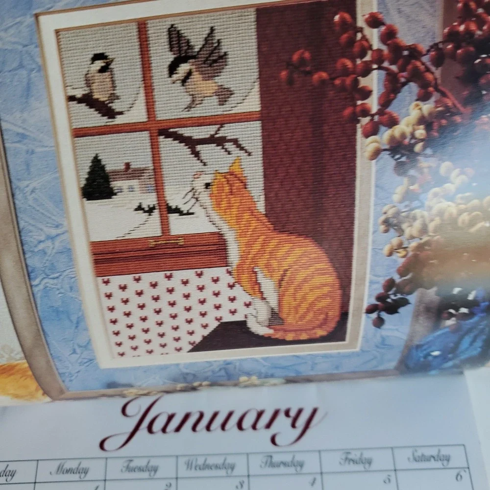 Vanessa Aunt Collection Vintage Calendar 1989 wtih Patterns misc lot of 4